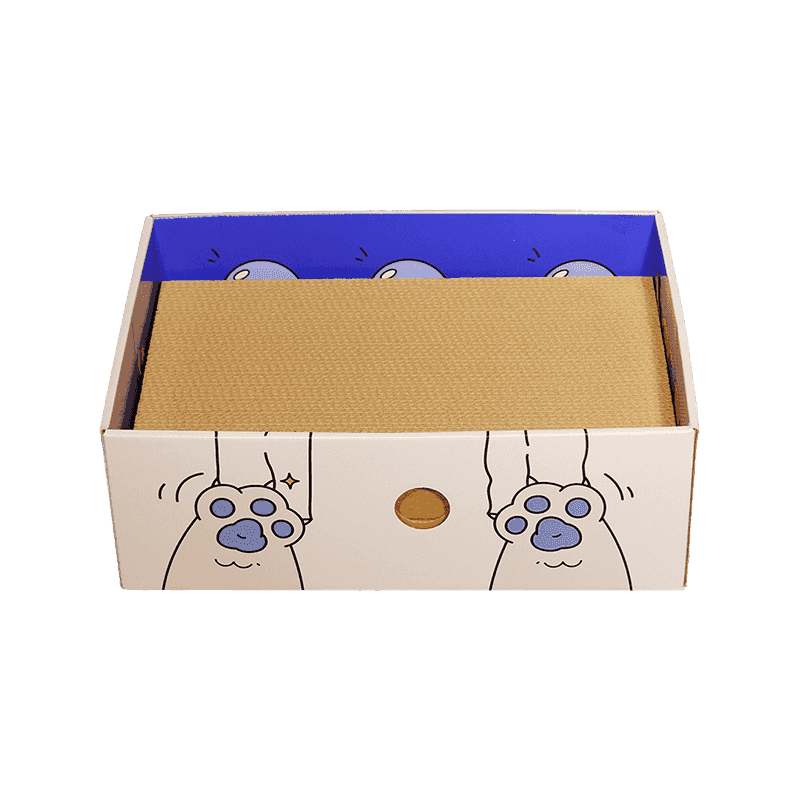 Corrugated paper cat litter box